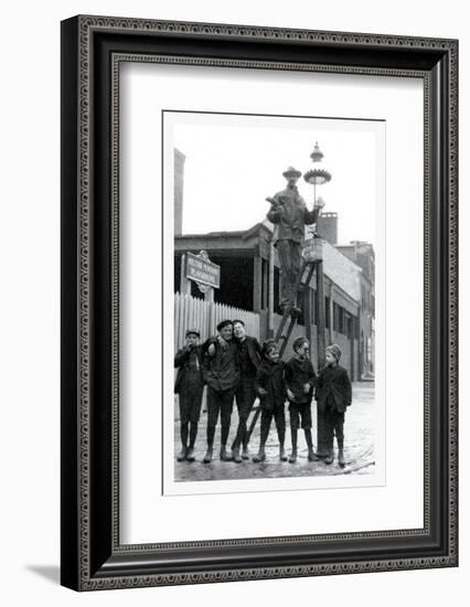 Boys at Playground, Philadelphia, Pennsylvania-null-Framed Photo