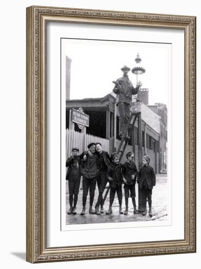 Boys at Playground, Philadelphia, Pennsylvania-null-Framed Art Print