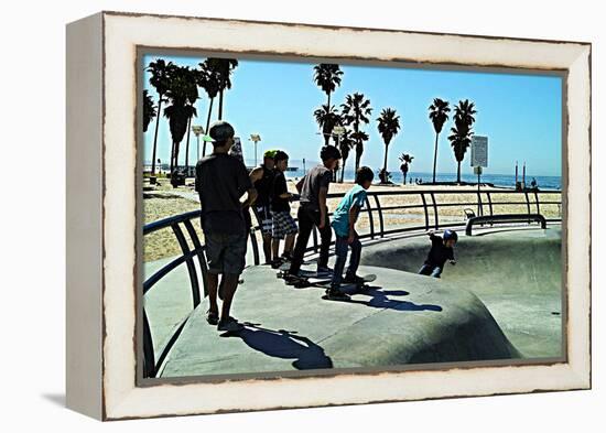 Boys at Skate Park-Steve Ash-Framed Premier Image Canvas