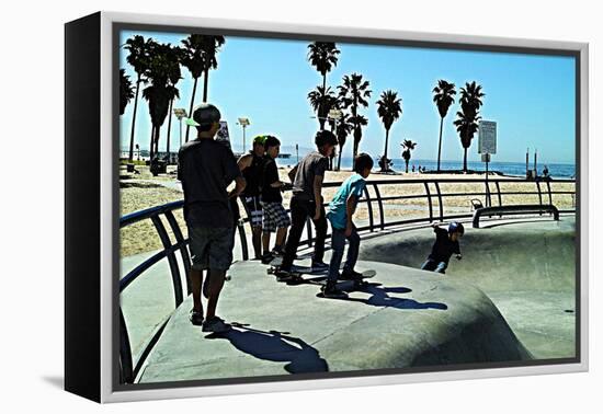 Boys at Skate Park-Steve Ash-Framed Premier Image Canvas