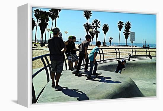 Boys at Skate Park-Steve Ash-Framed Premier Image Canvas