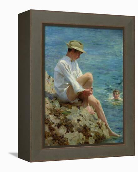 Boys Bathing, 1908-Henry Scott Tuke-Framed Premier Image Canvas