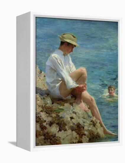 Boys Bathing, 1908-Henry Scott Tuke-Framed Premier Image Canvas