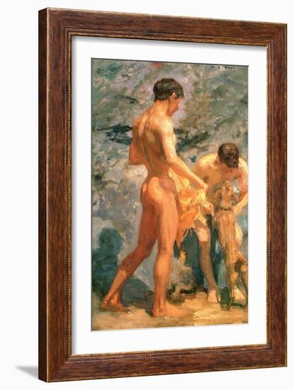 Boys Bathing, 1912-Henry Scott Tuke-Framed Giclee Print