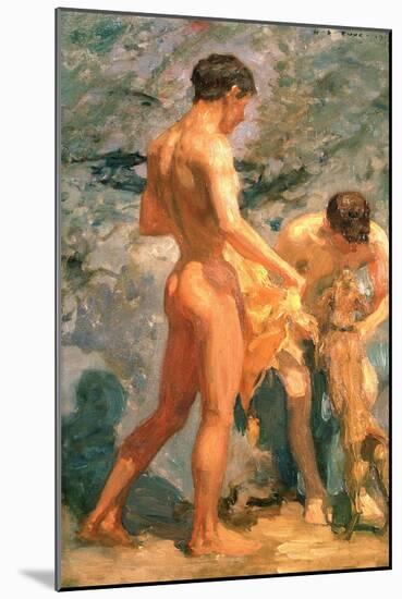 Boys Bathing, 1912-Henry Scott Tuke-Mounted Giclee Print