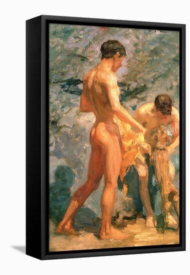 Boys Bathing, 1912-Henry Scott Tuke-Framed Premier Image Canvas