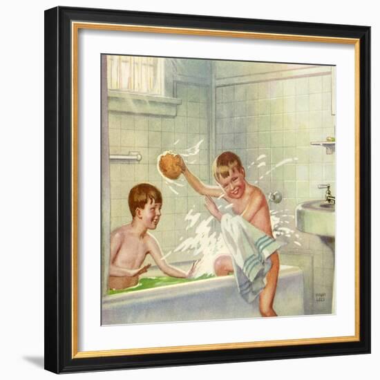 Boys Bathing, 1935-null-Framed Giclee Print
