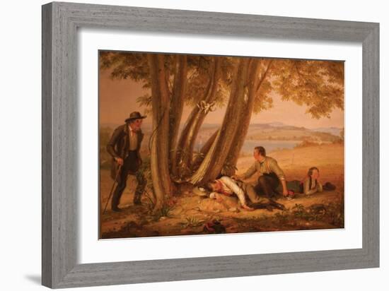 Boys Caught Napping in a Field-William Sidney Mount-Framed Art Print