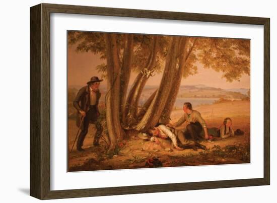 Boys Caught Napping in a Field-William Sidney Mount-Framed Art Print