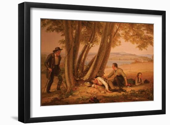 Boys Caught Napping in a Field-William Sidney Mount-Framed Art Print