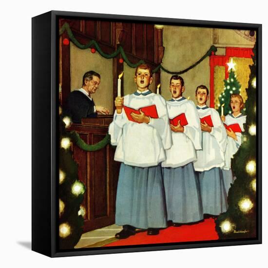 "Boys Christmas Choir", December 26, 1953-Mead Schaeffer-Framed Premier Image Canvas