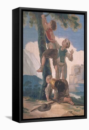 Boys Climbing a Tree-Suzanne Valadon-Framed Premier Image Canvas