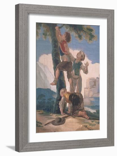 Boys Climbing a Tree-Suzanne Valadon-Framed Giclee Print