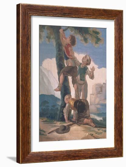 Boys Climbing a Tree-Suzanne Valadon-Framed Giclee Print