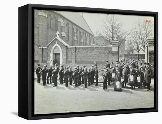 Boys Emigrating to Canada Setting Off from Saint Nicholas Industrial School, Essex, 1908-null-Framed Premier Image Canvas