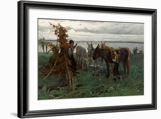 Boys Herding Donkeys, 1865-Willem Maris-Framed Giclee Print