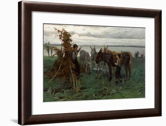 Boys Herding Donkeys, 1865-Willem Maris-Framed Giclee Print