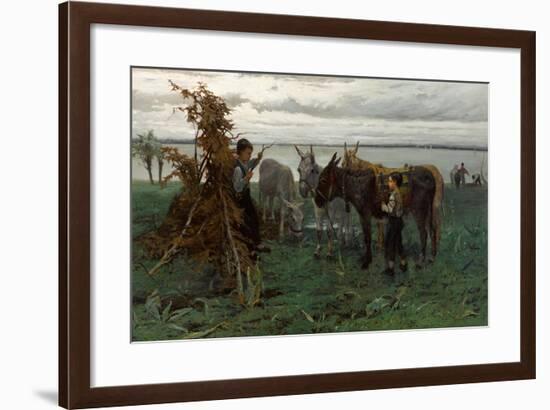 Boys Herding Donkeys, 1865-Willem Maris-Framed Giclee Print