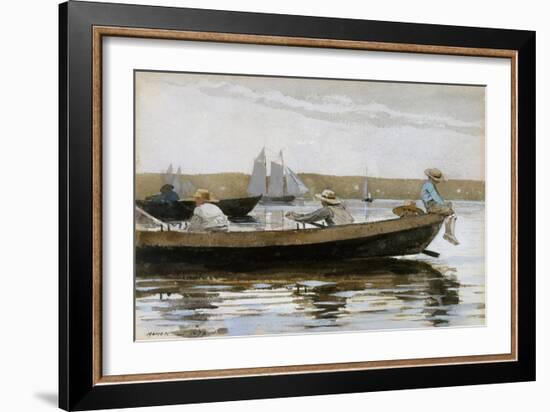 Boys in a Dory, 1873-Winslow Homer-Framed Giclee Print