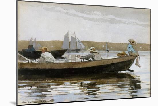 Boys in a Dory, 1873-Winslow Homer-Mounted Giclee Print