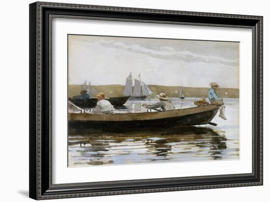 Boys in a Dory, 1873-Winslow Homer-Framed Giclee Print