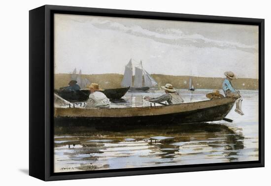 Boys in a Dory, 1873-Winslow Homer-Framed Premier Image Canvas