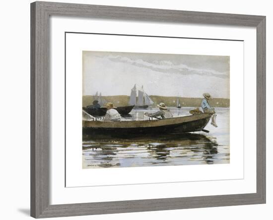 Boys in a Dory-Winslow Homer-Framed Premium Giclee Print