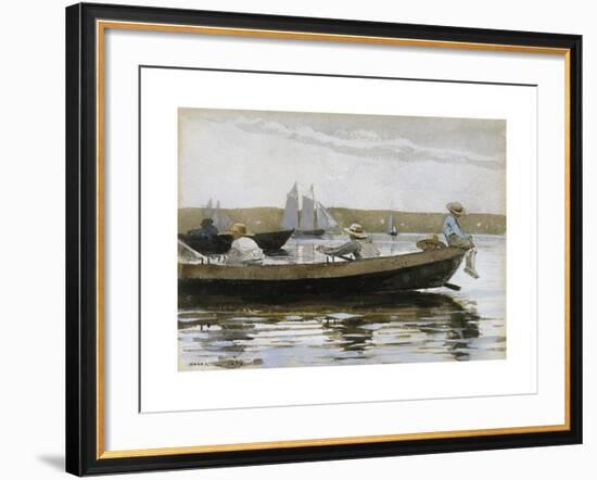 Boys in a Dory-Winslow Homer-Framed Premium Giclee Print