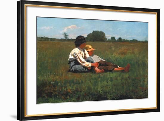 Boys in a Pasture, 1874-Winslow Homer-Framed Art Print