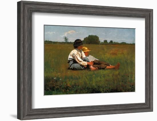 Boys in a Pasture, 1874-Winslow Homer-Framed Art Print