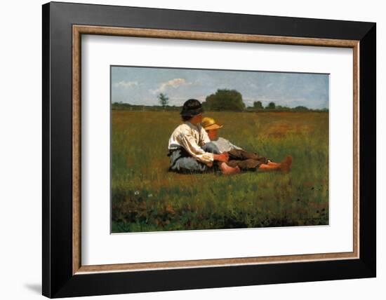 Boys in a Pasture, 1874-Winslow Homer-Framed Art Print