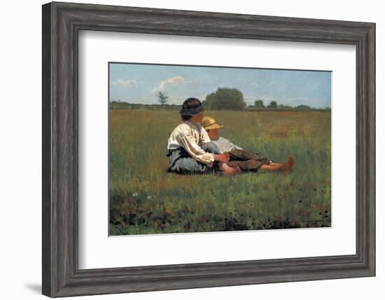 Boys in a Pasture, 1874-Winslow Homer-Framed Art Print