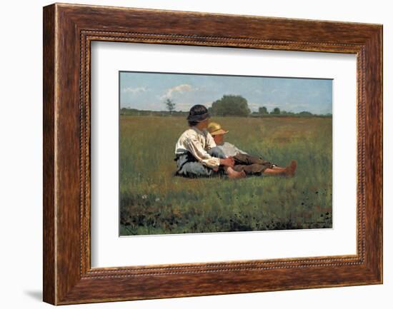 Boys in a Pasture, 1874-Winslow Homer-Framed Art Print