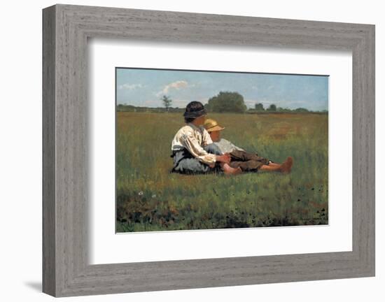 Boys in a Pasture, 1874-Winslow Homer-Framed Art Print