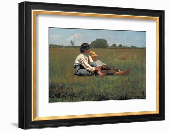 Boys in a Pasture, 1874-Winslow Homer-Framed Art Print