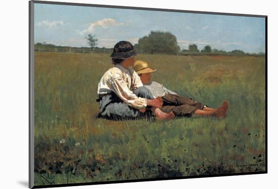 Boys in a Pasture, 1874-Winslow Homer-Mounted Art Print