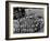 Boys in Circle for Ceremony Before Playing Young American Football League Games-Alfred Eisenstaedt-Framed Photographic Print