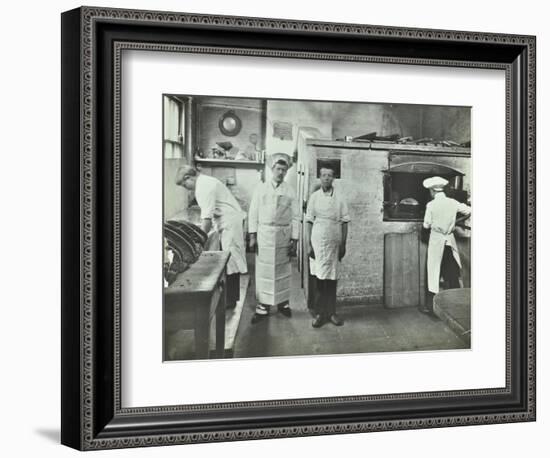 Boys Making Bread at Upton House Truant School, Hackney, London, 1908-null-Framed Photographic Print