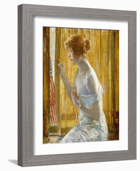Boys Marching By, 1918-Childe Hassam-Framed Giclee Print
