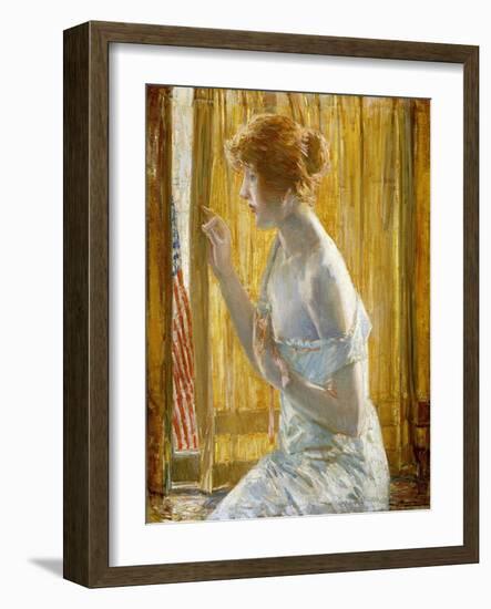 Boys Marching By, 1918-Childe Hassam-Framed Giclee Print