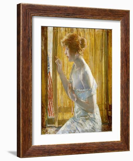 Boys Marching By, 1918-Childe Hassam-Framed Giclee Print