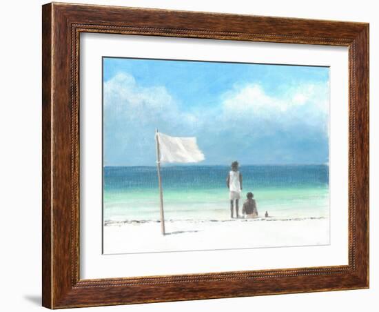 Boys on Beach, Kenya-Lincoln Seligman-Framed Giclee Print