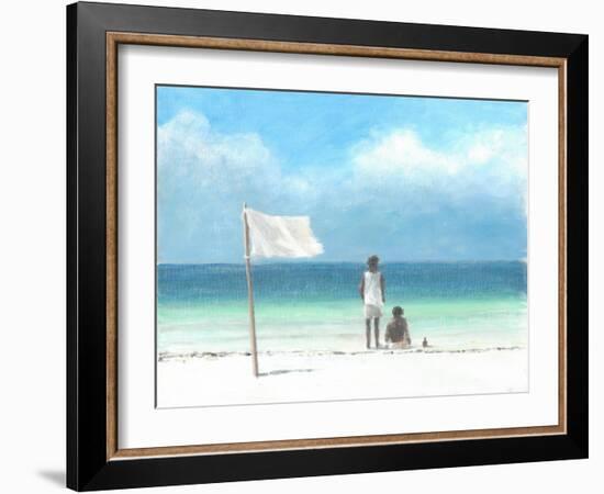 Boys on Beach, Kenya-Lincoln Seligman-Framed Giclee Print