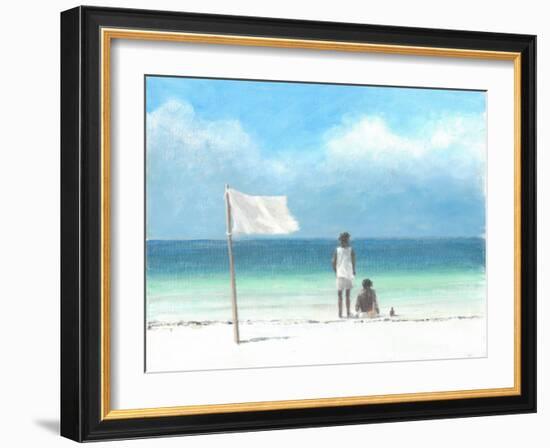 Boys on Beach, Kenya-Lincoln Seligman-Framed Giclee Print