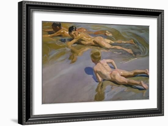 Boys on the Beach, 1909-Joaqu?n Sorolla y Bastida-Framed Giclee Print