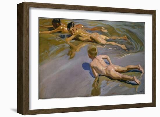 Boys on the Beach, 1909-Joaquín Sorolla y Bastida-Framed Giclee Print