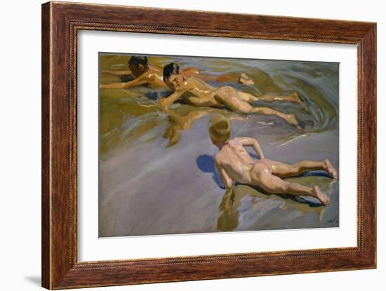 Boys on the Beach, 1909-Joaquín Sorolla y Bastida-Framed Giclee Print