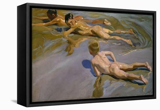 Boys on the Beach, 1909-Joaquín Sorolla y Bastida-Framed Premier Image Canvas