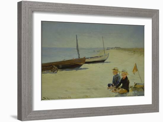 Boys on the Beach at Skagen-Peder Severin Kröyer-Framed Giclee Print