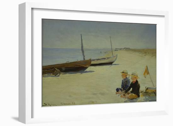 Boys on the Beach at Skagen-Peder Severin Kröyer-Framed Giclee Print